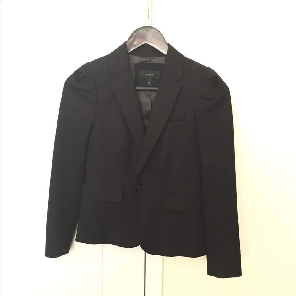 jcrew cotton stretch blazer, 00P